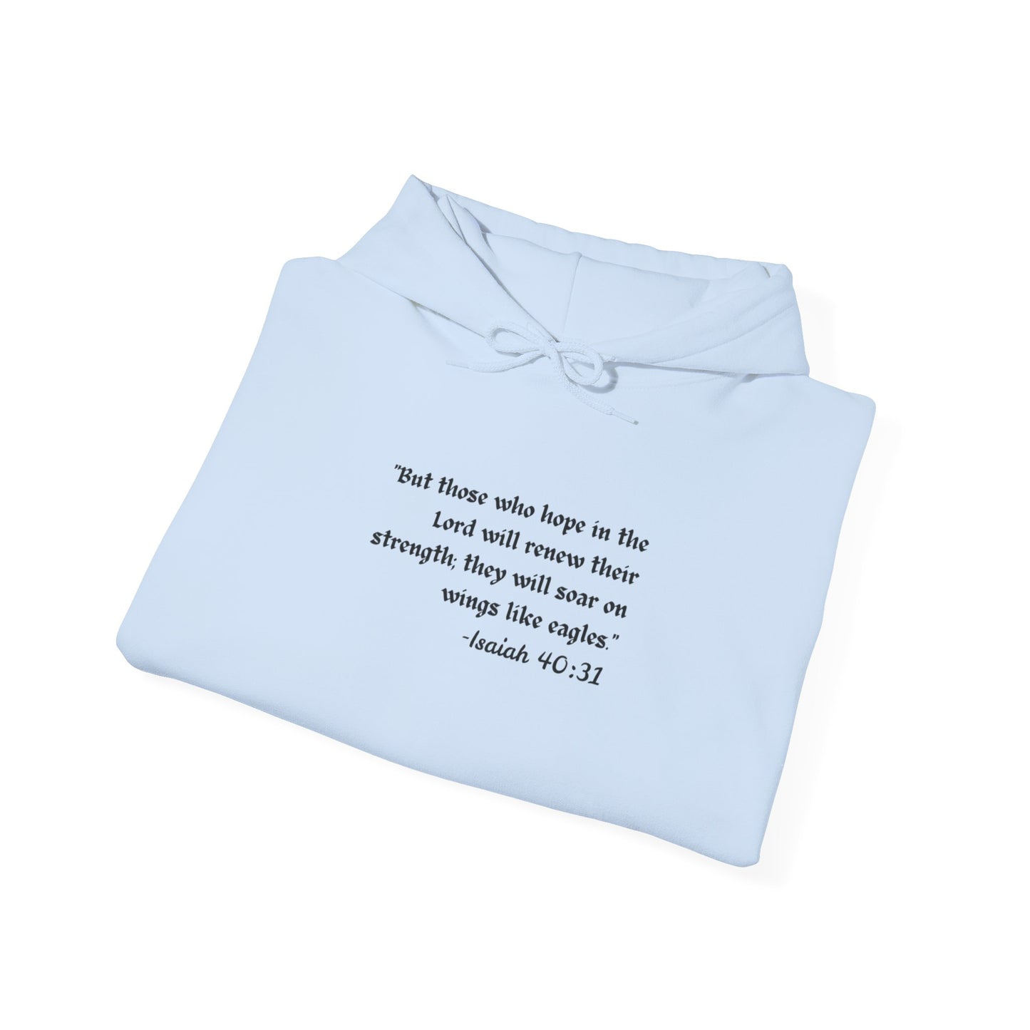 Inspirational Hoodie – Isaiah 40:31 | Faith & Strength Christian Hoodie - Comfi Club
