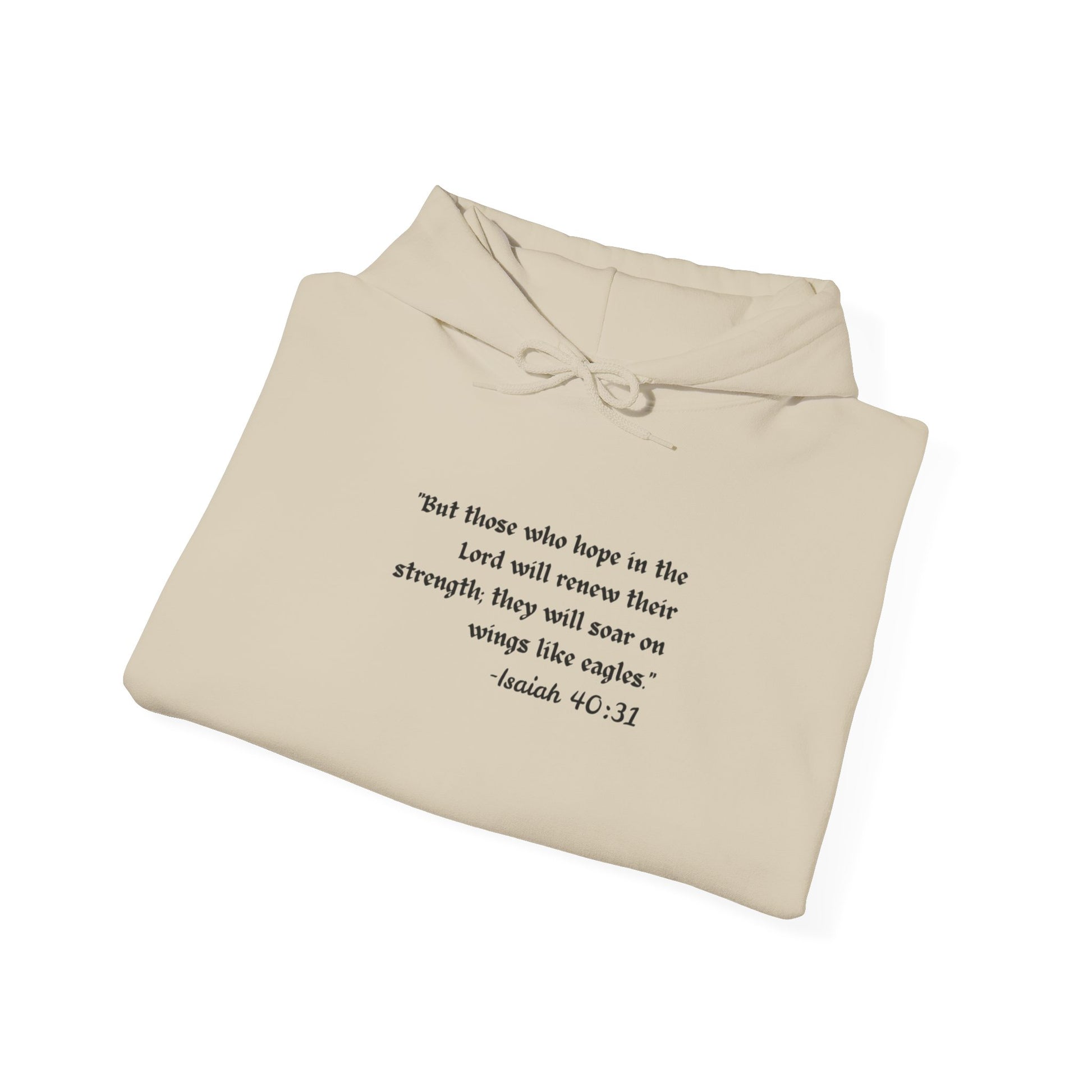 Inspirational Hoodie – Isaiah 40:31 | Faith & Strength Christian Hoodie - Comfi Club