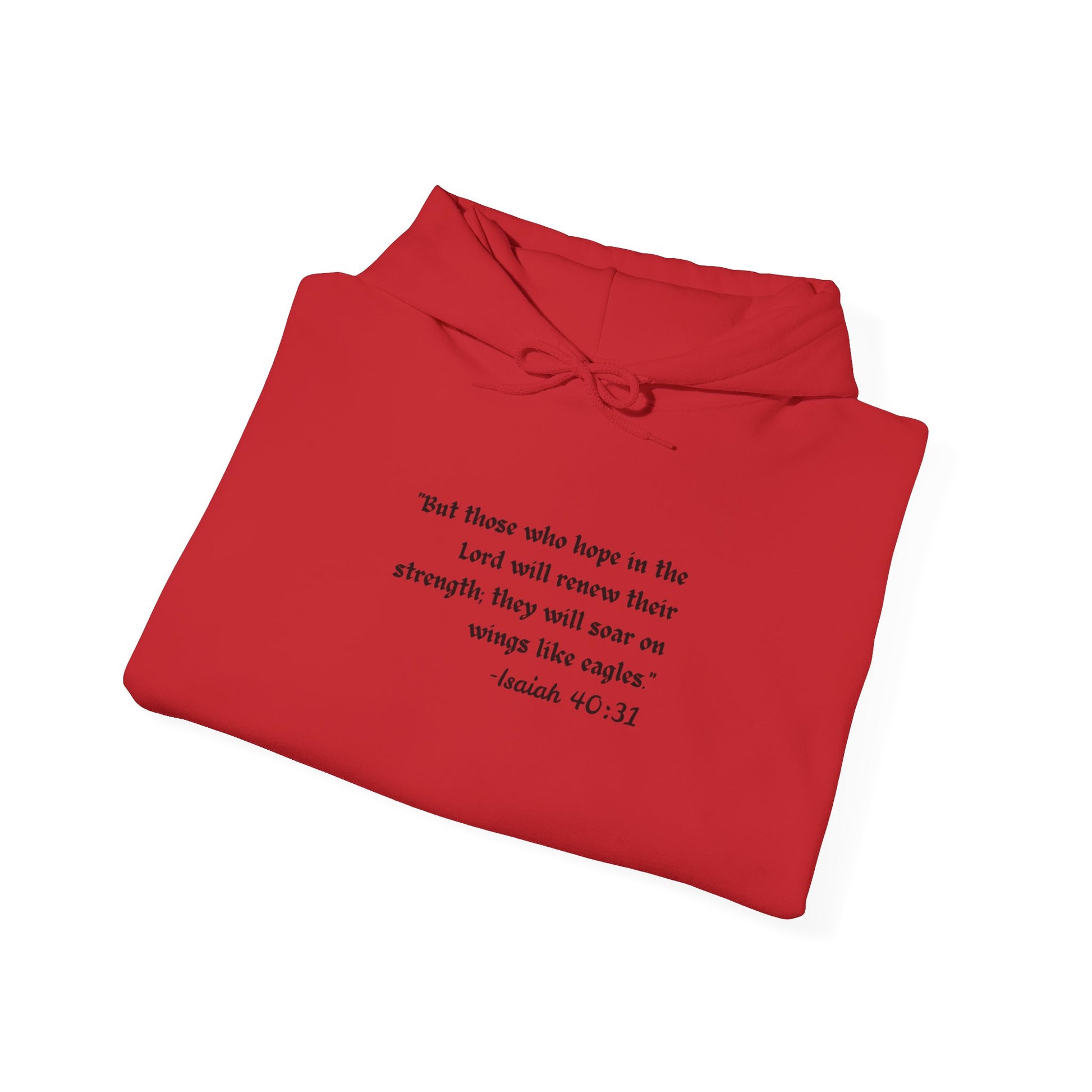 Inspirational Hoodie – Isaiah 40:31 | Faith & Strength Christian Hoodie - Comfi Club
