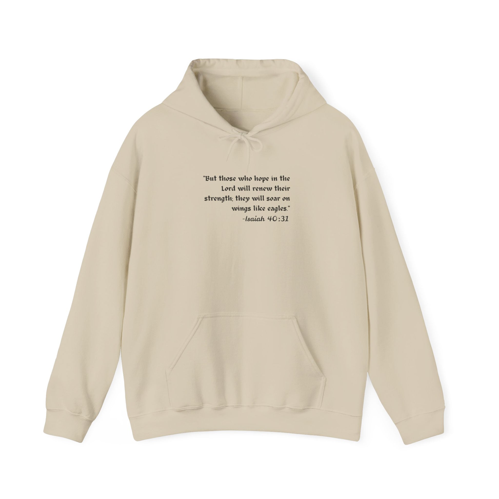 Inspirational Hoodie – Isaiah 40:31 | Faith & Strength Christian Hoodie - Comfi Club